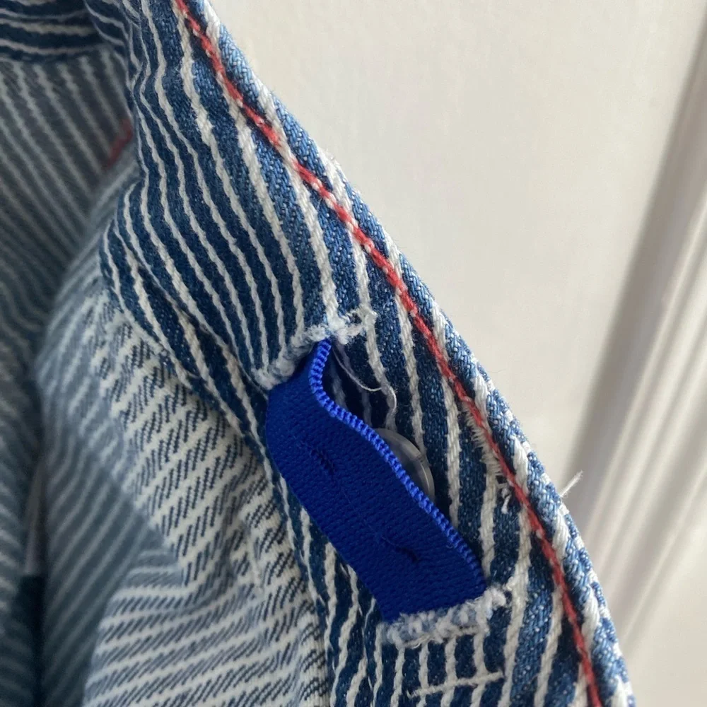 Boden Engineer Blue and white Stripe Shorts size 12